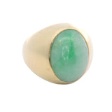 Estate Jade 14K Yellow Gold Ring 15437