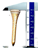 The Champion 1.60 cttw Diamond Golf Tee 14K Yellow Gold Brooch/Pendant (Limited Edition) 15344 Length 2.5"