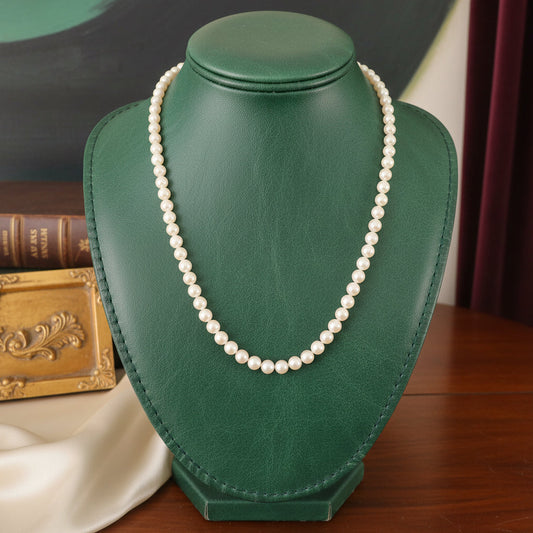 Mid Century 1950's Japanese Akoya 5 - 7.00 mm Cultured Pearl Graduated Necklace