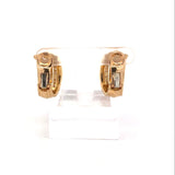 Estate Cartier Paris Maillon de Panthere 3.00 cttw Diamond 18K Yellow Gold Earrings 14231