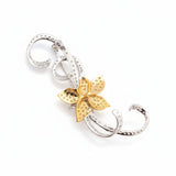 Dramatic 2.75" Long Diamond 18k Gold Brooch