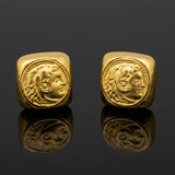 Estate David Webb Roman/Ancient 18K Yellow Coin Cuff Links