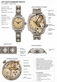 Art Deco H.F. & Bros. 1.25 cttw. Diamond 14K White Gold Watch, Circa 1925