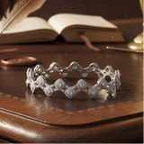 Designer AV 4.60cttw Diamond 14Kt White Gold Bracelet