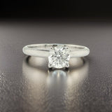 Diamond and 14K White Gold Solitaire Ring