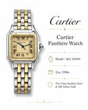 Vintage Cartier Panther 18Kt and Stainless Steel Watch