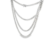 6.17 CTTW Straight Line Necklace