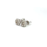 1.00 CTTW Cluster Earrings