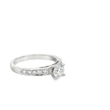 1.00 CTTW Accented Solitaire Ring