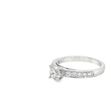 1.00 CTTW Accented Solitaire Ring