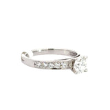 1.00 CTTW Accented Solitaire Ring