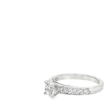 1.00 CTTW Accented Solitaire Ring