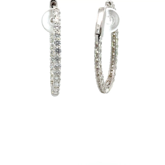 2.00 CTTW Hoops Earrings