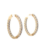 7.00 CTTW Hoops Earrings