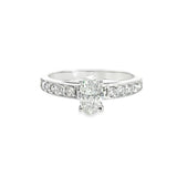 1.01 CTTW Accented Solitaire Ring