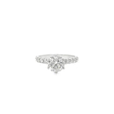 2.21 CTTW Accented Solitaire Ring