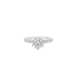 2.21 CTTW Accented Solitaire Ring