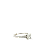 1.06 CTTW Accented Solitaire Ring