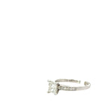 1.06 CTTW Accented Solitaire Ring