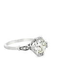 1.82 CTTW Accented Solitaire Ring