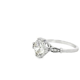 1.82 CTTW Accented Solitaire Ring