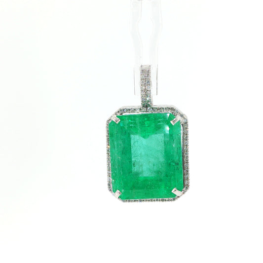 0.37 CTTW Halo Pendant