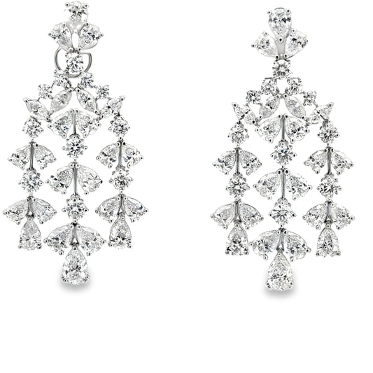 13.08 CTTW Dangle Earrings