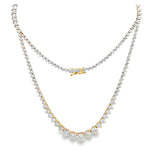 10.00 CTTW Graduated/Riviera Necklace