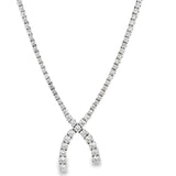 8.22 CTTW Wishbone Necklace