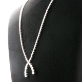 8.22 CTTW Wishbone Necklace