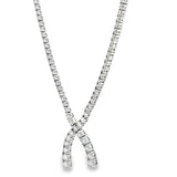 8.22 CTTW Wishbone Necklace