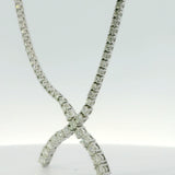 8.22 CTTW Wishbone Necklace