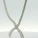 8.22 CTTW Wishbone Necklace
