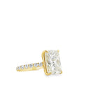 8.16 CTTW Accented Solitaire Ring