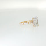 3.68 CTTW Accented Solitaire Ring