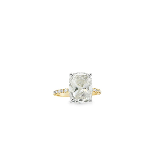 4.51 CTTW Accented Solitaire Ring
