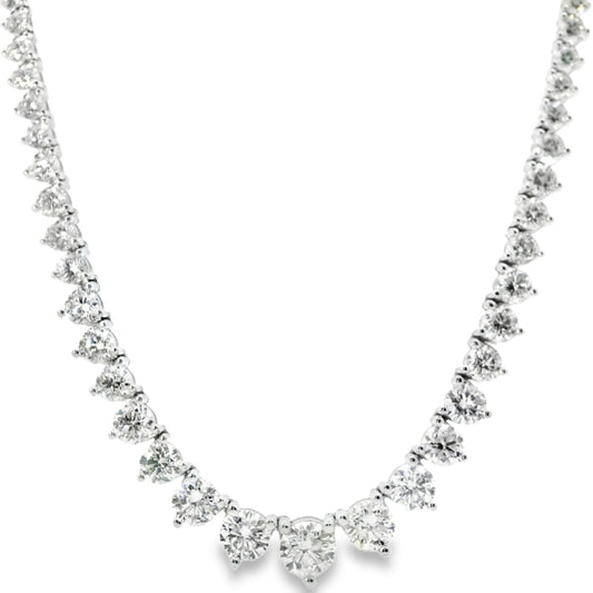 15.00 CTTW Graduated/Riviera Necklace