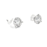 2.06 CTTW Solitaire Earrings