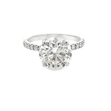 4.41 CTTW Accented Solitaire Ring