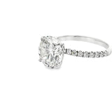 4.41 CTTW Accented Solitaire Ring