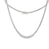 7.54 CTTW Straight-line Necklace