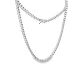 7.54 CTTW Straight-line Necklace