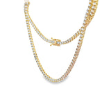 7.11 CTTW Straight-line Necklace