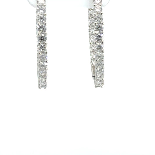 5.00 CTTW Hoops Earrings
