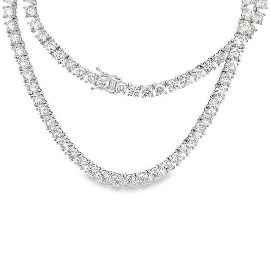 25.08 CTTW Straight-line Necklace