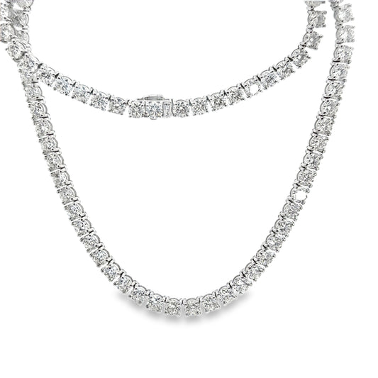 30.59 CTTW Straight-line Necklace