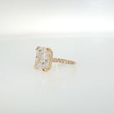 8.30 CTTW Accented Solitaire Ring