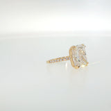 8.30 CTTW Accented Solitaire Ring