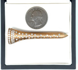 The Champion 1.60 cttw Diamond Golf Tee 14K Yellow Gold Brooch/Pendant (Limited Edition) 15344 Length 2.5"