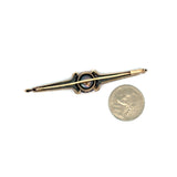 Estate Victorian 3.50 cttw Rose Cut Diamond 14K Yellow Gold/Silver Brooch 15669